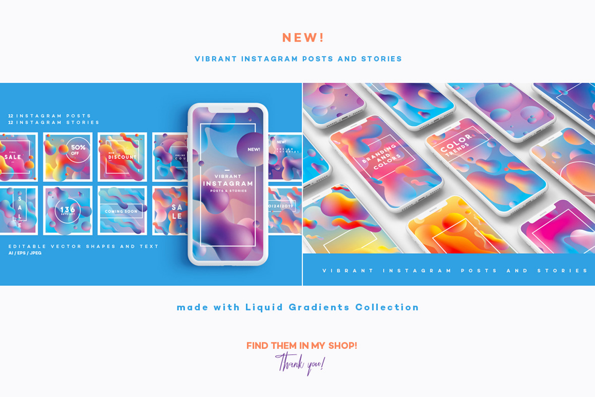 Liquid Gradients Collection, a Texture Graphic by Polar Vectors (Photo 17 of 18)