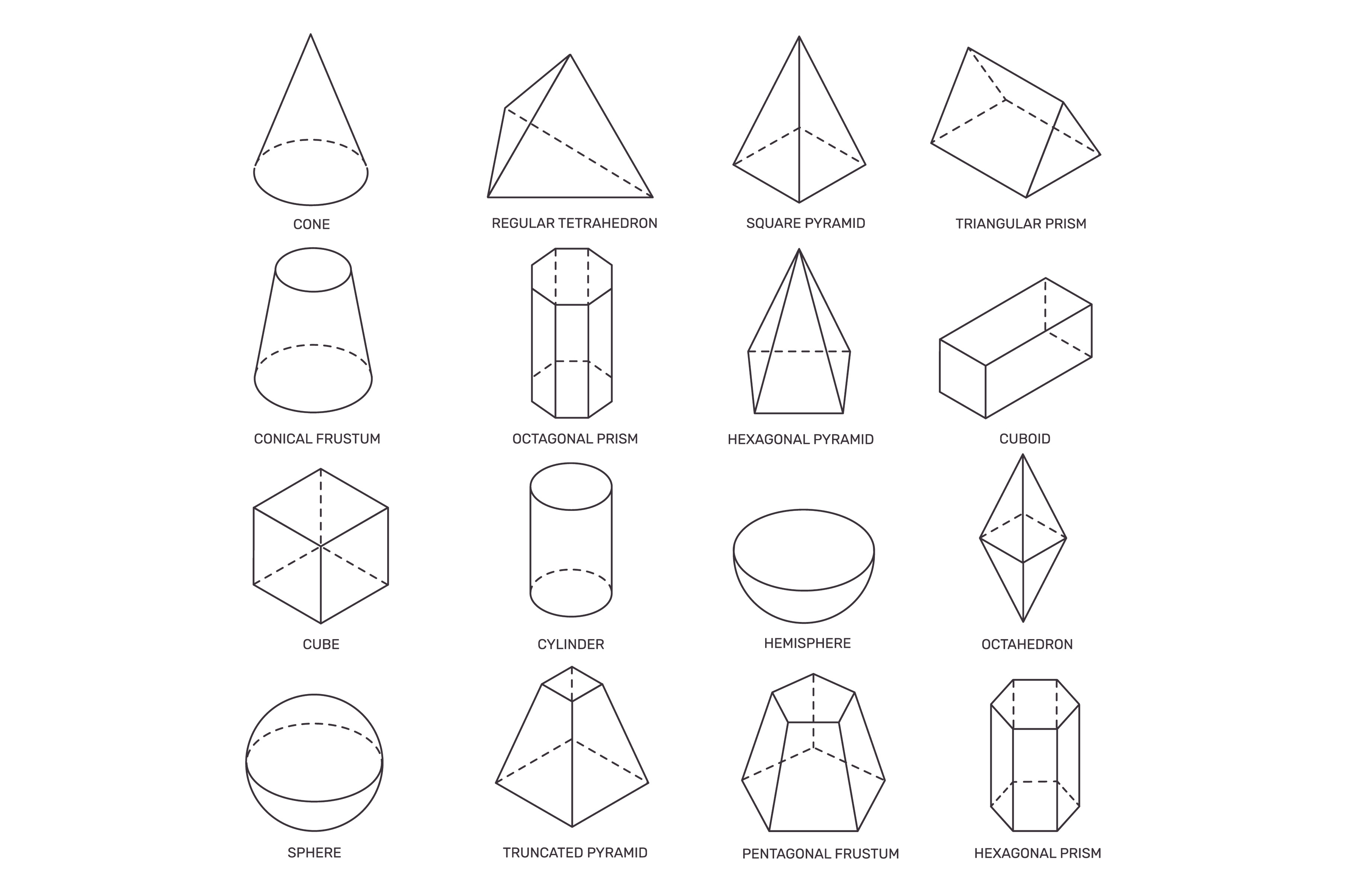 Line isometric shapes. Simple, an Object Graphic by Frogella