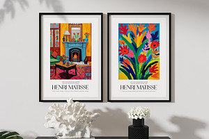 Matisse Inspired Modern Art Poster