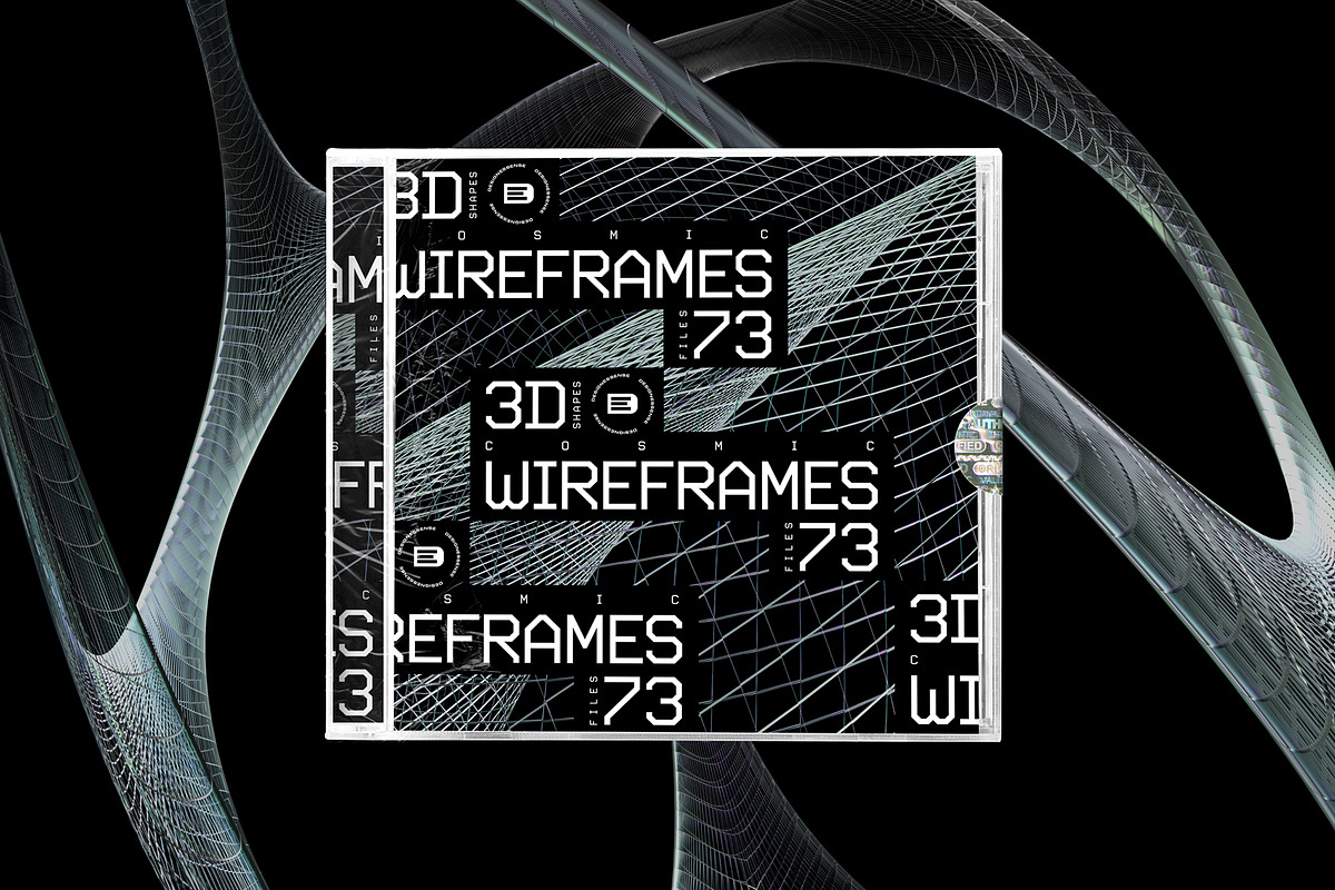 3D Chrome Wireframes - 73 shapes, an Object Graphic by assetpro.design (Photo 11 of 12)