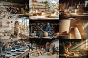 50 Aesthetic Pottery Stock Photos, a Person Illustration by Incomelion (Thumbnail 5 of 13)