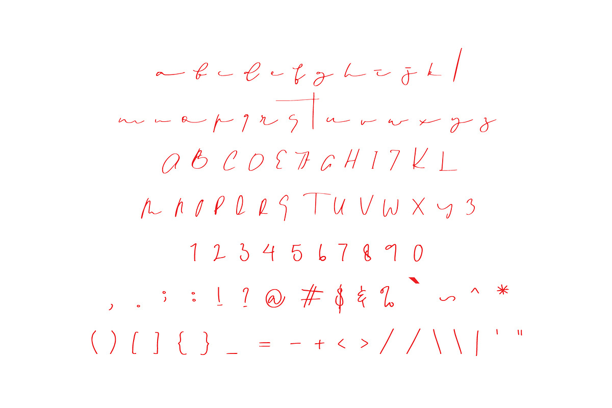 Signed font preview 5
