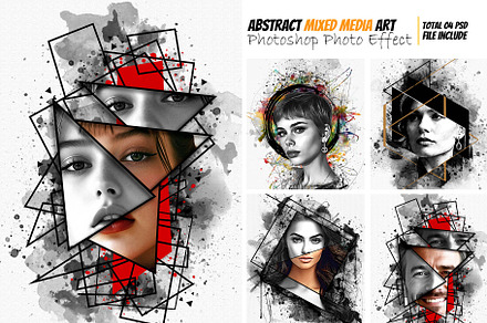 Abstract Mixed Media Art Effect, an Action Add-On by MRI STUDIO