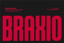 Braxio - Condensed Bold Tall Font