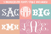 Monogram Font Bundle, a Handwritten Font by Mini_World (Thumbnail 3 of 4)