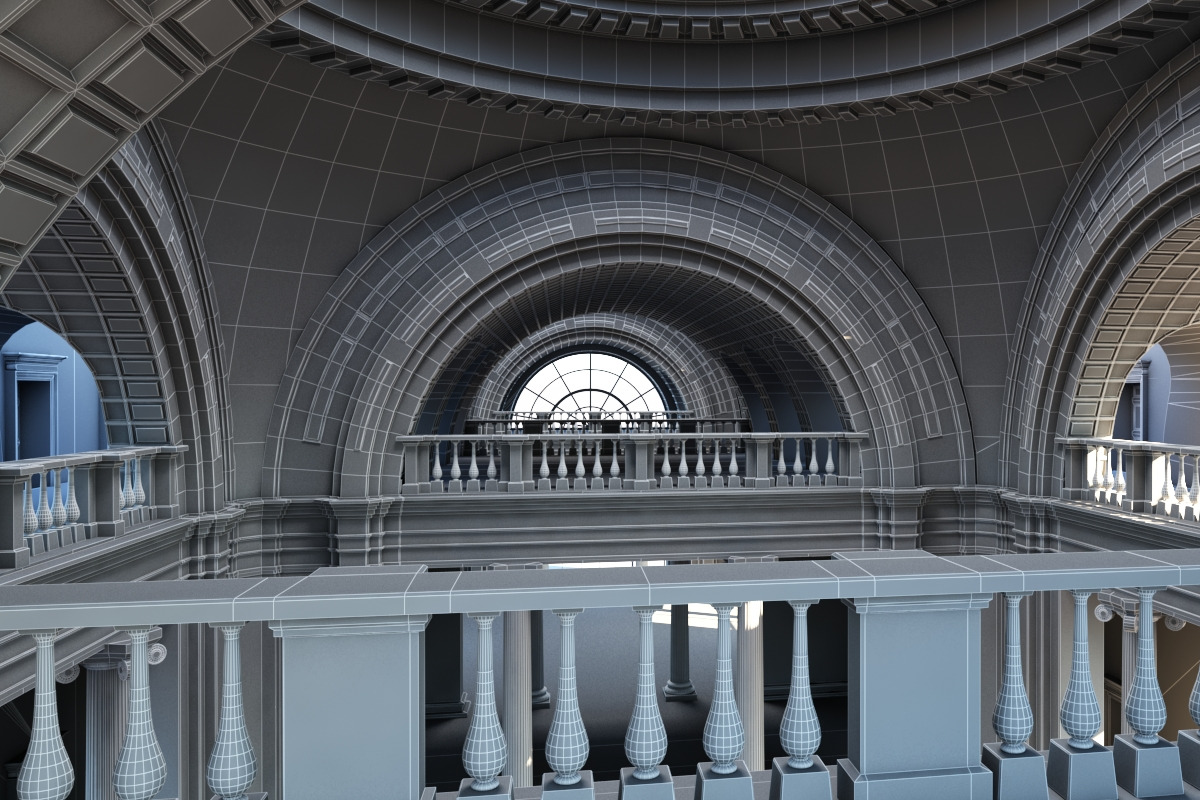 Classic Interior Scene 2, an Architecture 3D Model by Giimann (Photo 10 of 10)
