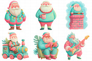 Christmas Santa Clipart Sublimation, an Illustration by Daily.Designs (Thumbnail 5 of 5)