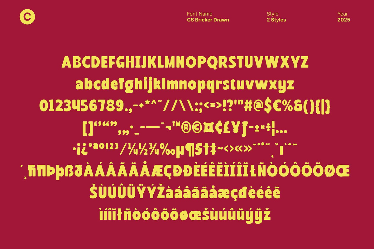CS Bricker Drawn, a Sans Serif Font by Craft Supply Co. (Photo 8 of 8)