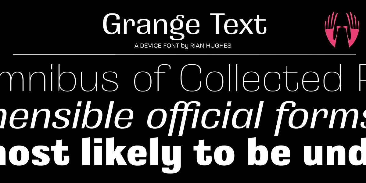 Grange Text, a Sans Serif Font by Device (Photo 5 of 5)