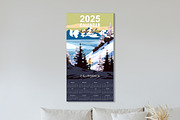 2025 Calendar Monthly Lake Tahoe Ski, a Sport Illustration by Vector_Up (Thumbnail 3 of 5)