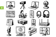 Video Conference Set, an Object Graphic by RT Studio (Thumbnail 1 of 4)