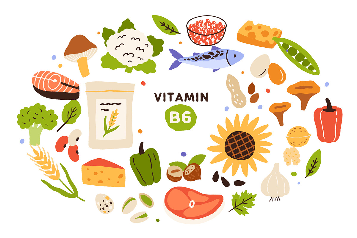 Food products, vitamin groups set, a Food Illustration by Good Studio (Photo 14 of 19)