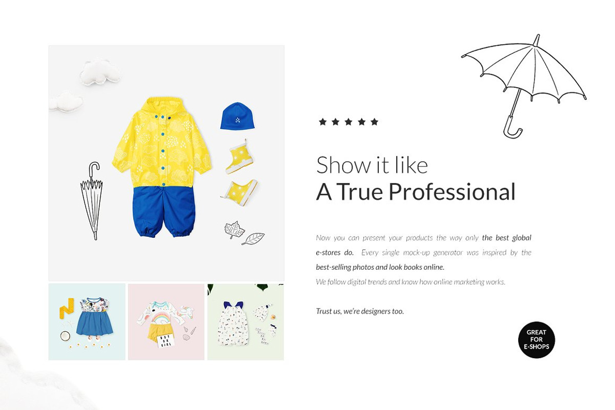 Baby Lookbook Creator Bundle Mockups, a Household Mockup by Apparel_Mockups (Photo 5 of 6)