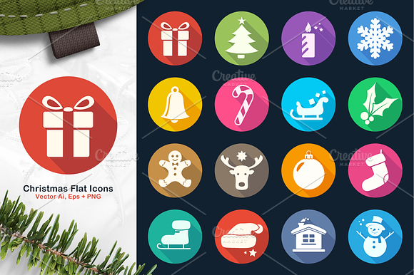Christmas Flat Icons 2