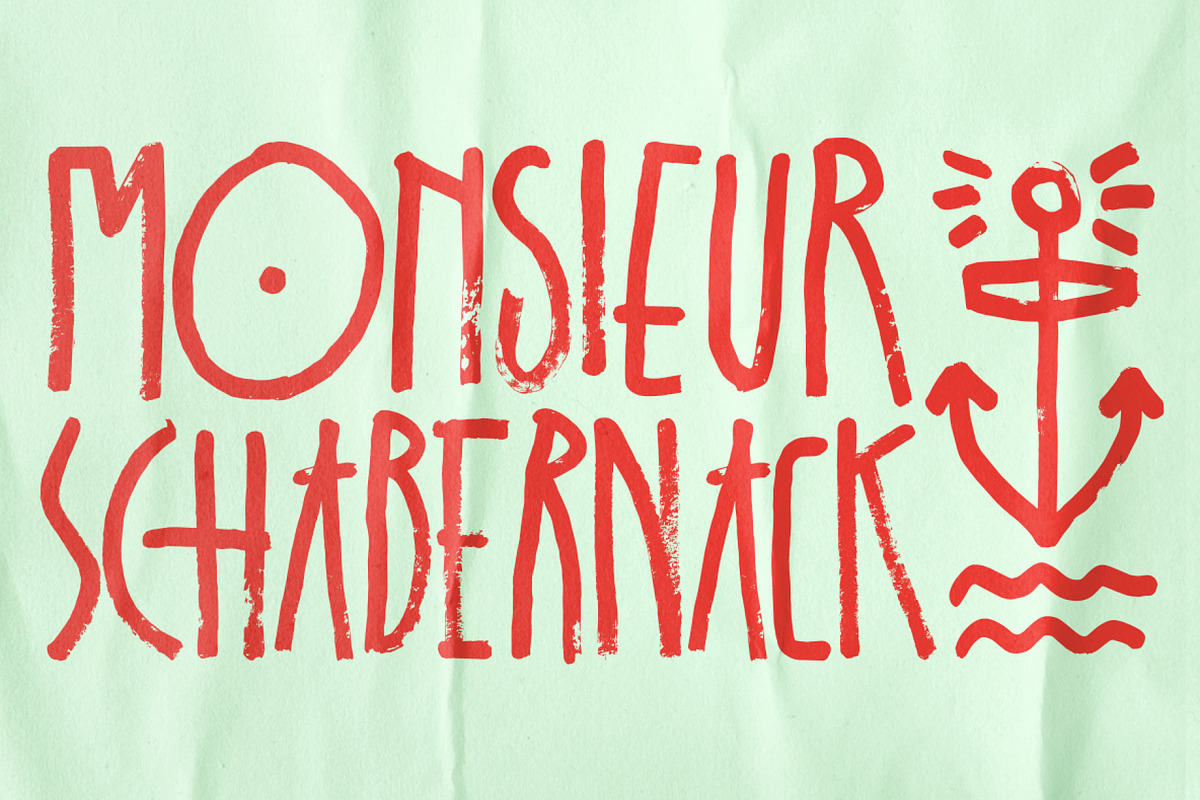 Schabernack One, a Font by XTOPH - Fonts (Photo 1 of 6)