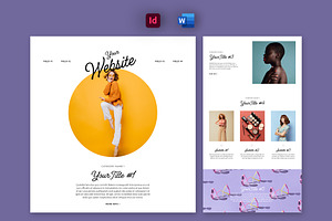 Website Page Layout, a Landing Page Template by tomsarraipodesign