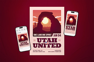 Utah's Admission To The Union Flyer, a Flyer Template by The Good Store