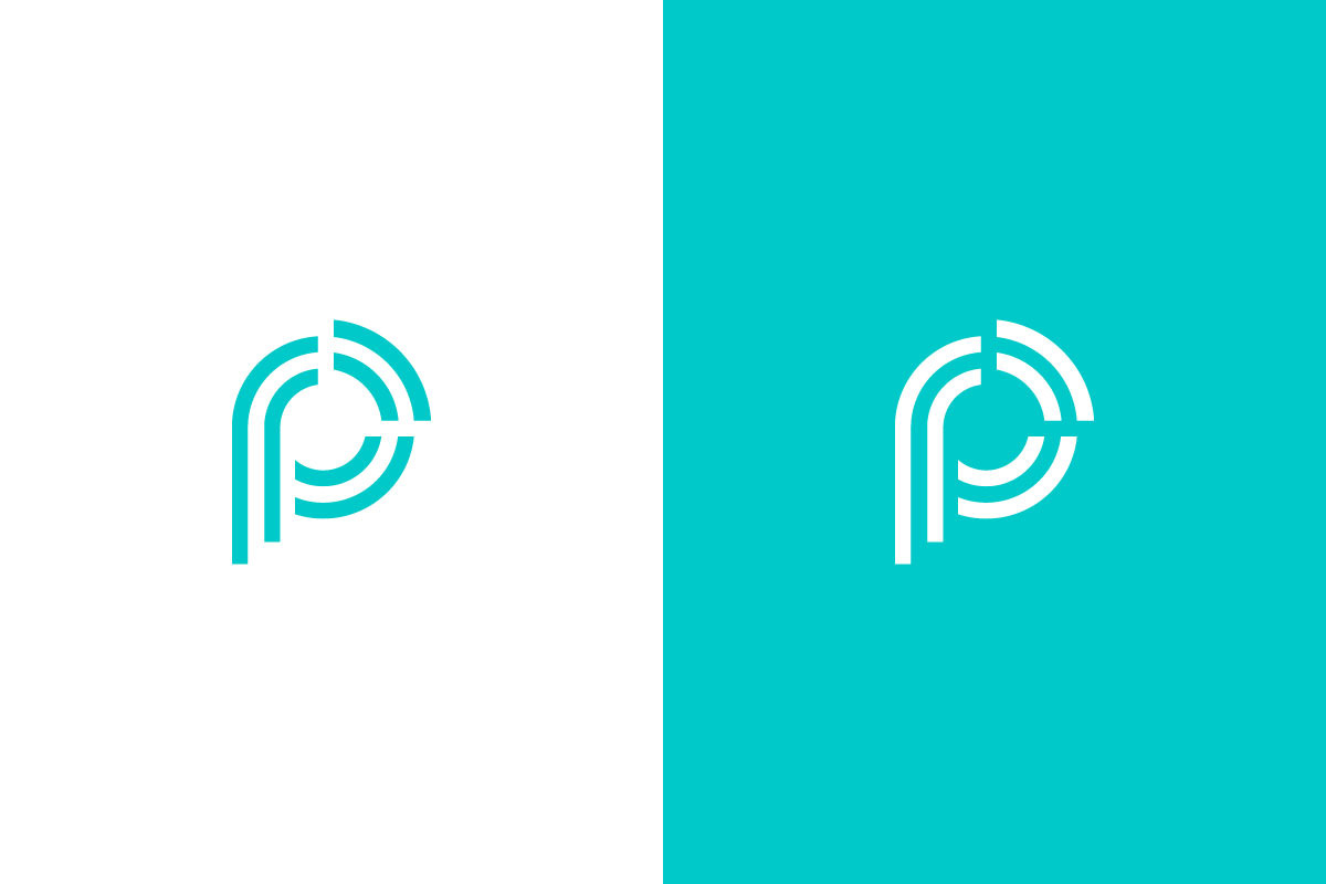 Modern Letter P Network Logo Design preview 8
