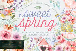 Sweet Spring Watercolor Collection