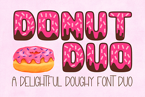 Donut Duo - a delightful font duo