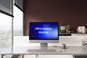 High Quality Office Desktop Mockup, a Mac Mockup by Momogi (Thumbnail 2 of 5)