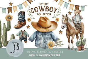 Baby Boy Cowboy Clipart