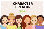 Woman avatar creator, a Person Illustration by Volha Hlinskaya (Thumbnail 1 of 6)