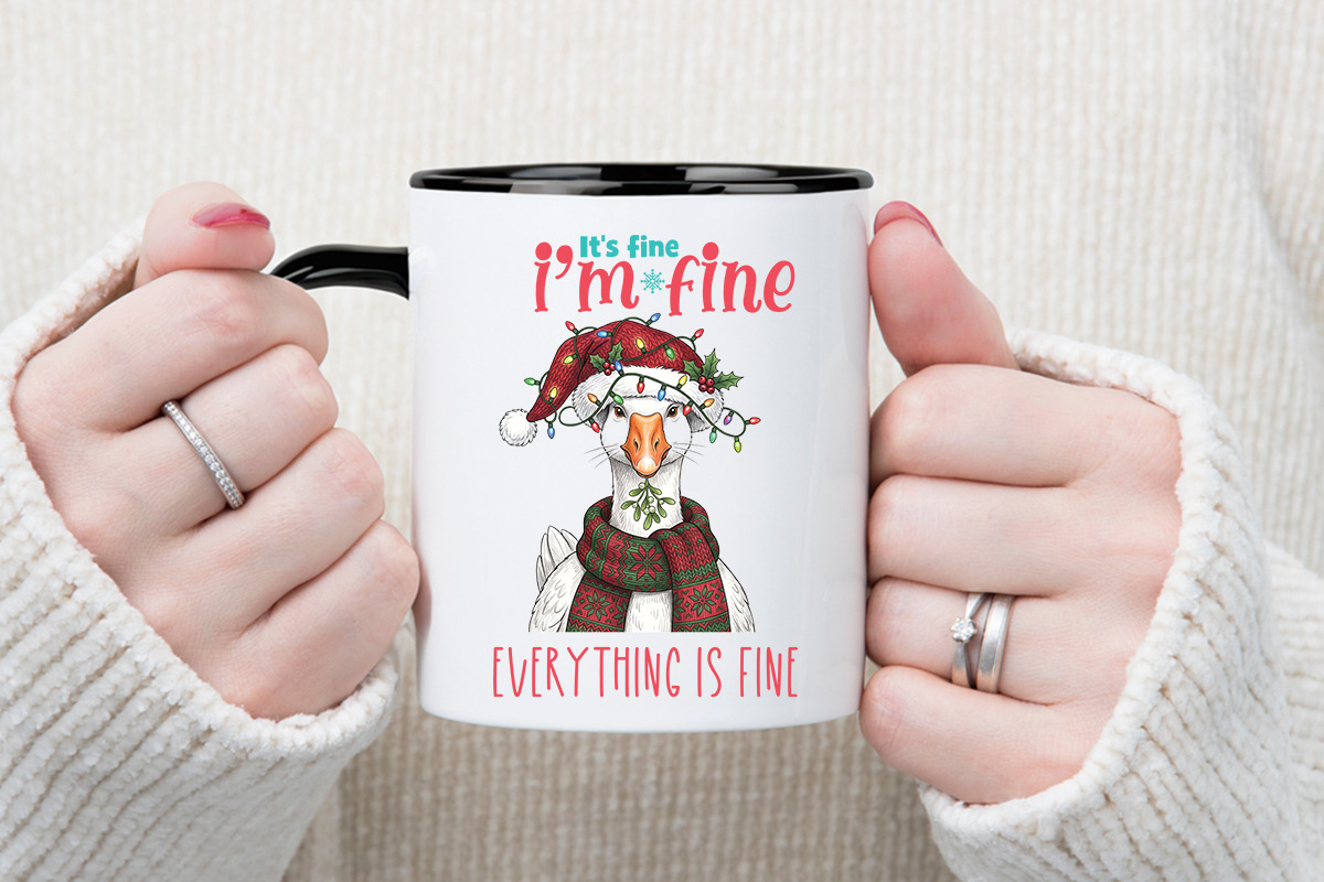 It's Fine I'm Fine Christmas PNG, an Animal Illustration by crative8112 (Photo 2 of 3)