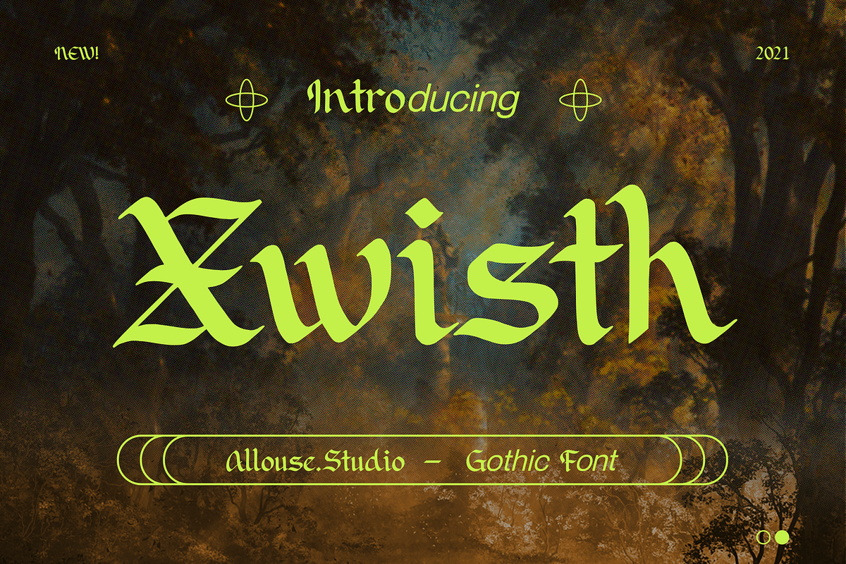 Xwisth Font, a Blackletter Font by Allouse Studio (Photo 1 of 11)