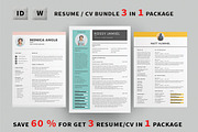 Resume/CV Bundle, a Resume Template by Occy Design (Thumbnail 1 of 12)