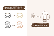 Coffee & Brewing Methods Icons, an Icon by Caroline Mackay (Thumbnail 5 of 8)