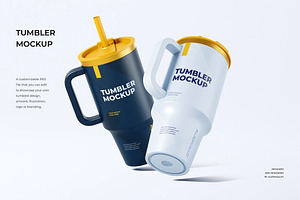 Customizable Tumbler Mockup, a Product Mockup by zpackcreative