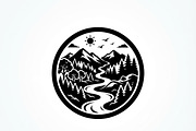 60 Eco Globe Landscape Silhouette, a Technology Illustration by Amazin_art (Thumbnail 41 of 49)