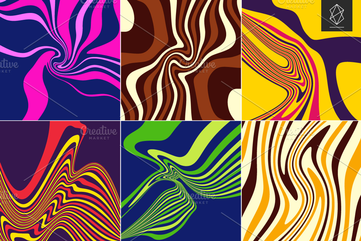 Psychedelic hypnotic backgrounds, a Pattern Graphic by Yury Velikanov (Photo 2 of 4)