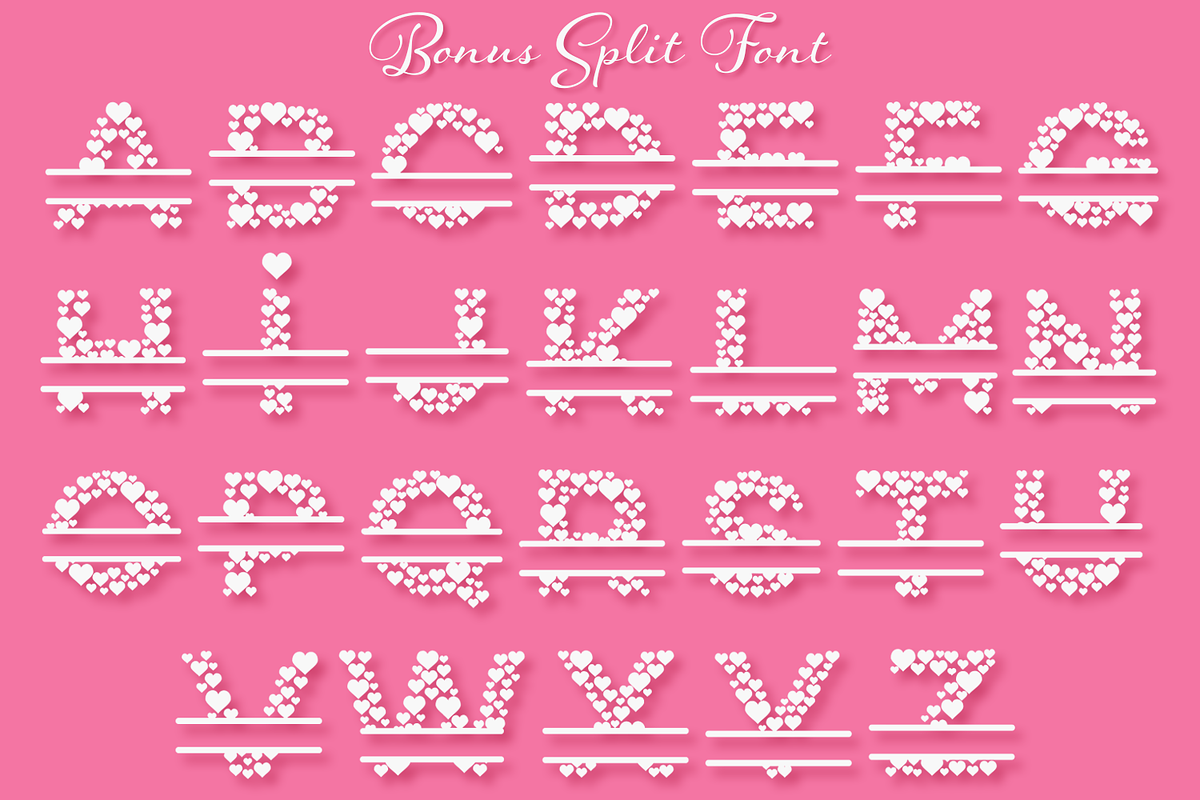 Countless Hearts Love Font preview 5