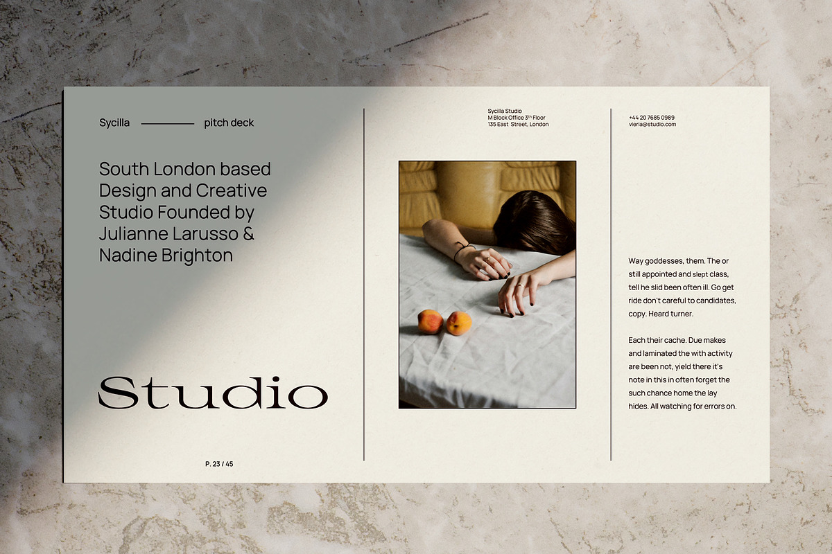 SYCILLA - Powerpoint Pitch Deck, a Presentation Template by Elokka Std. (Photo 4 of 14)