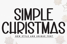 Simple Christmas | Script Font