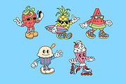 Summer Delights Cartoon Characters, an Object Illustration by The Isian (Thumbnail 2 of 4)