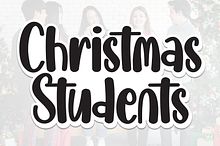 Christmas Students | Script Font