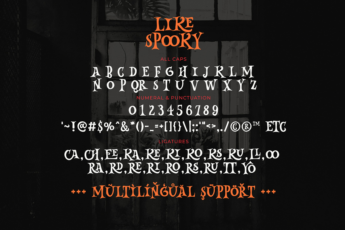 Like Spooky - Display Halloween Font, a Serif Font by Airotype (Photo 8 of 8)