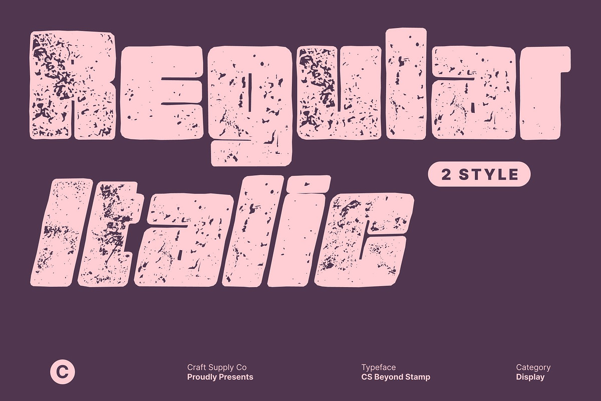 CS Beyond Stamp, a Sans Serif Font by Craft Supply Co. (Photo 3 of 8)