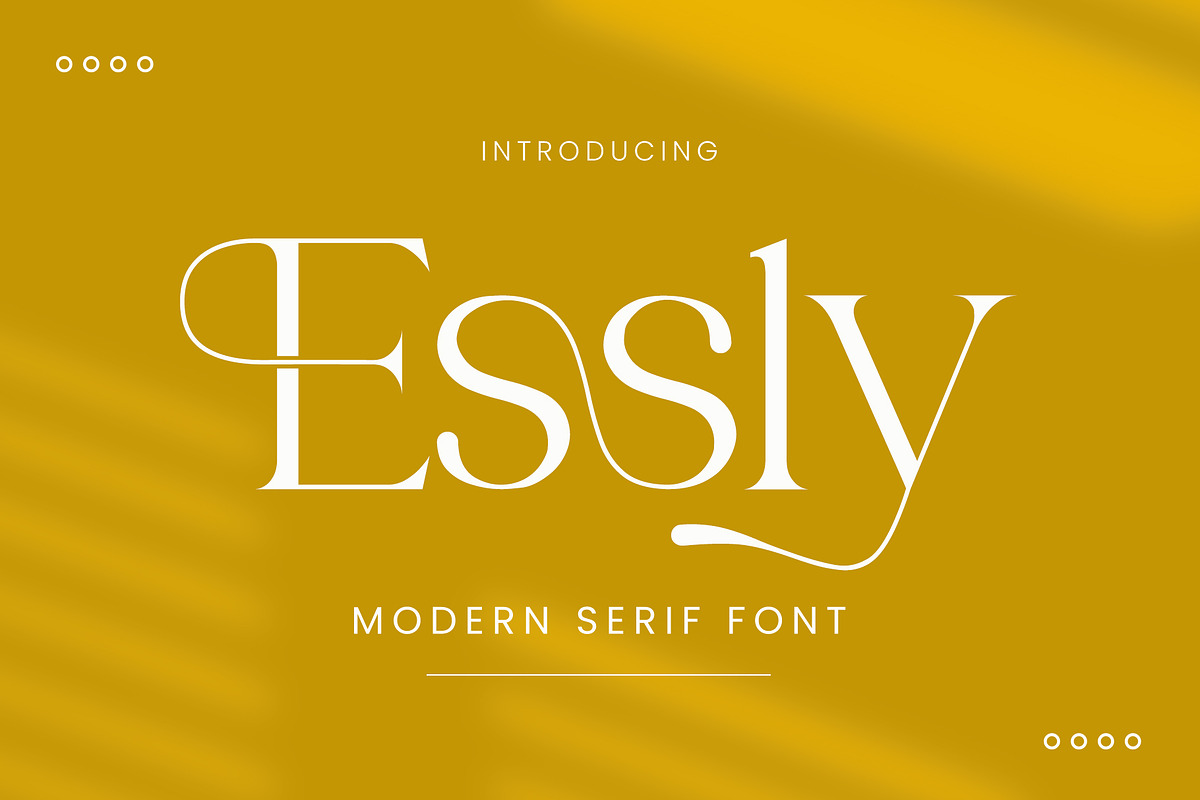 Essly Serif Font, a Serif Font by Idea Studio (Photo 1 of 11)