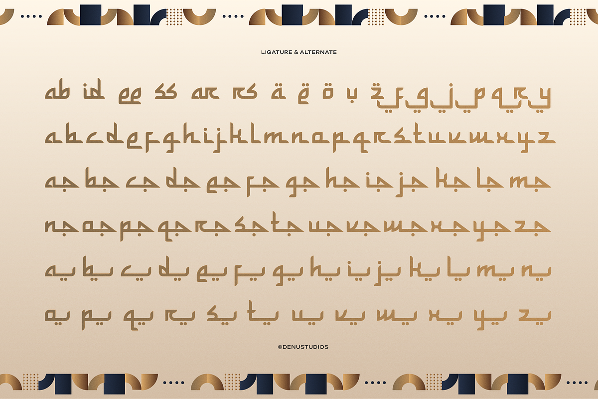 Ar Rihala | Arabic Typeface, a Script Font by Denustudios (Photo 12 of 12)