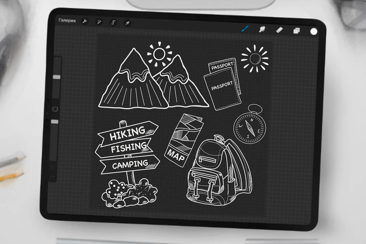 Camping Digital Stamps, a Graphic by Favorites_Art (Photo 10 of 16)