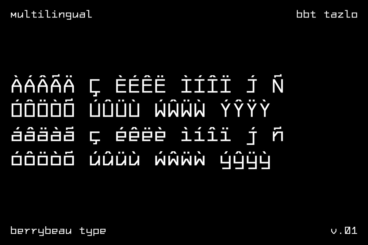 BBT Tazlo - Clean Monospaced Font, a Sans Serif Font by Berrybeau Type (Photo 3 of 6)
