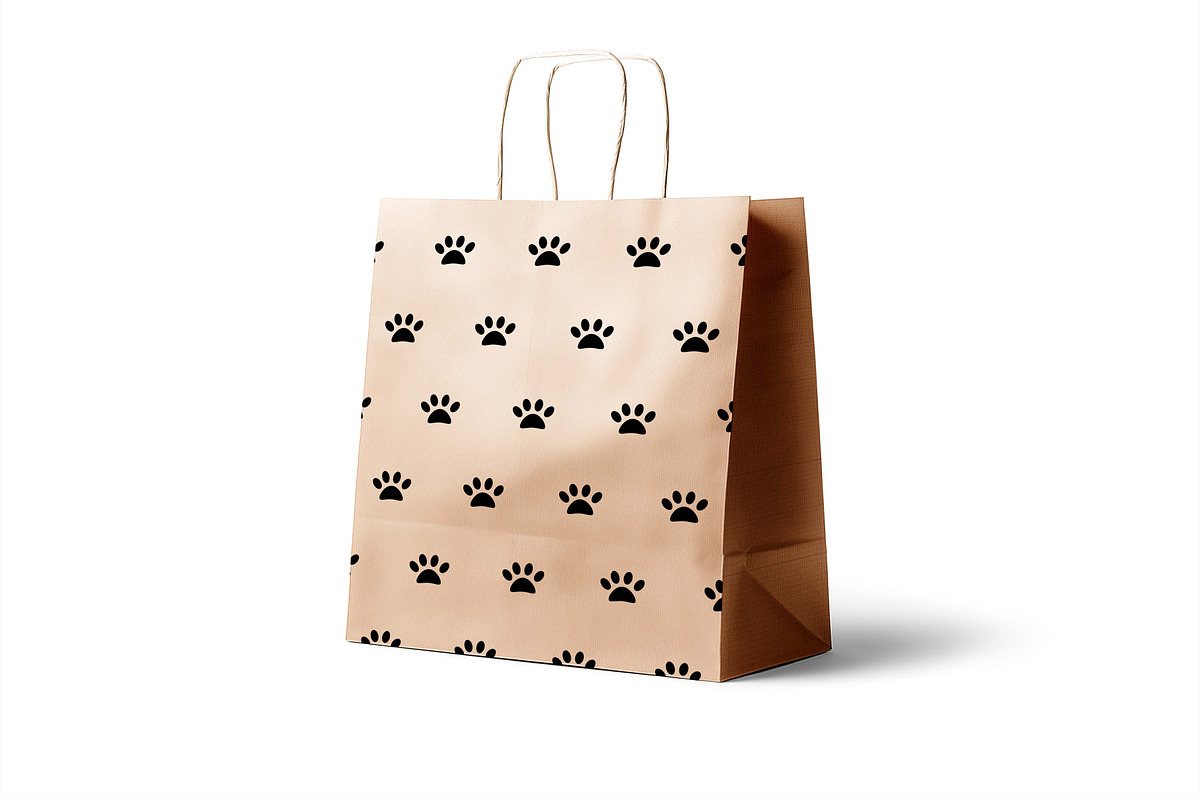 Seamless pattern with paw silhouette, a Pattern Graphic by Viktorijareut (Photo 2 of 5)