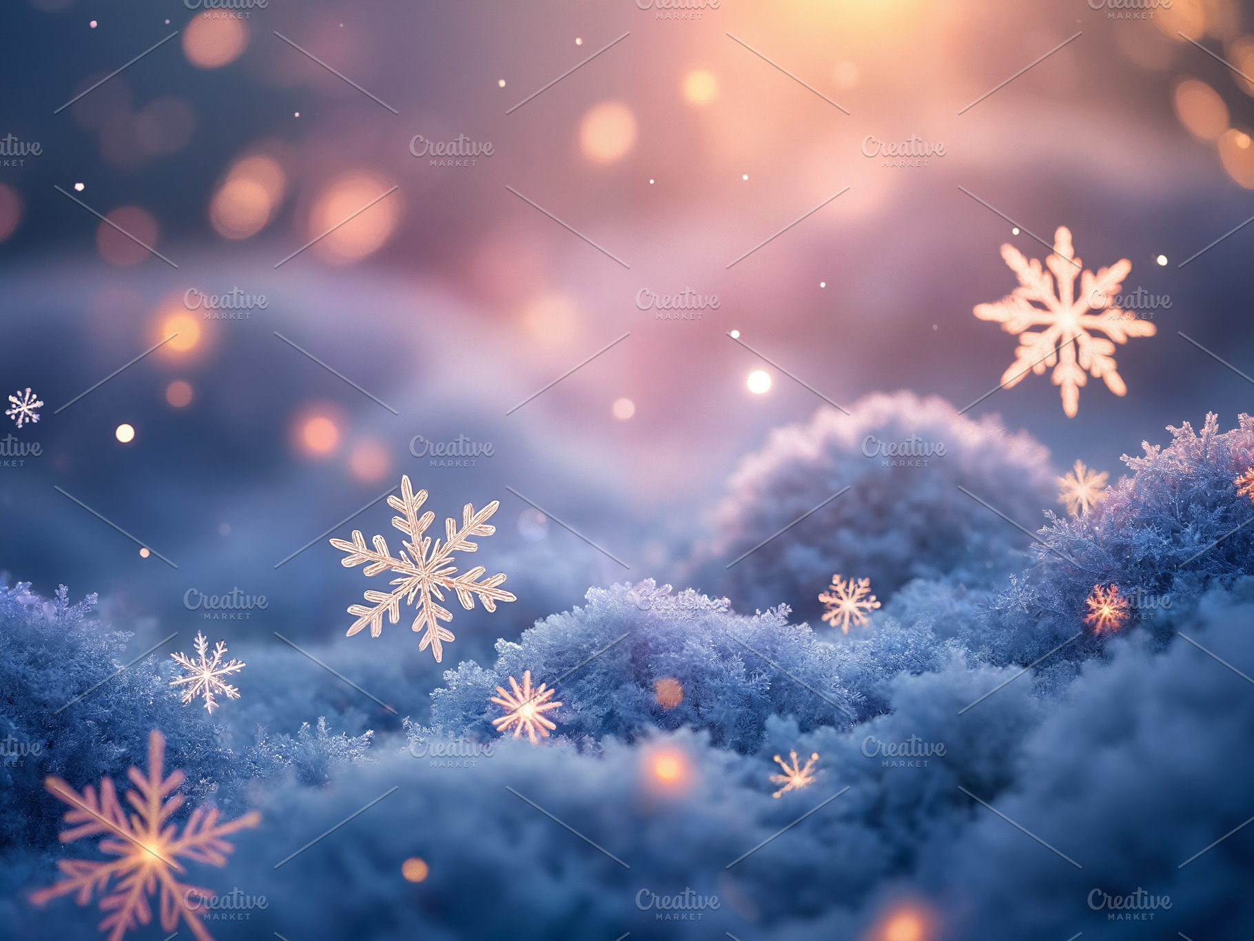 Snowflake Night Light Background, a Background Photo by h.utomo