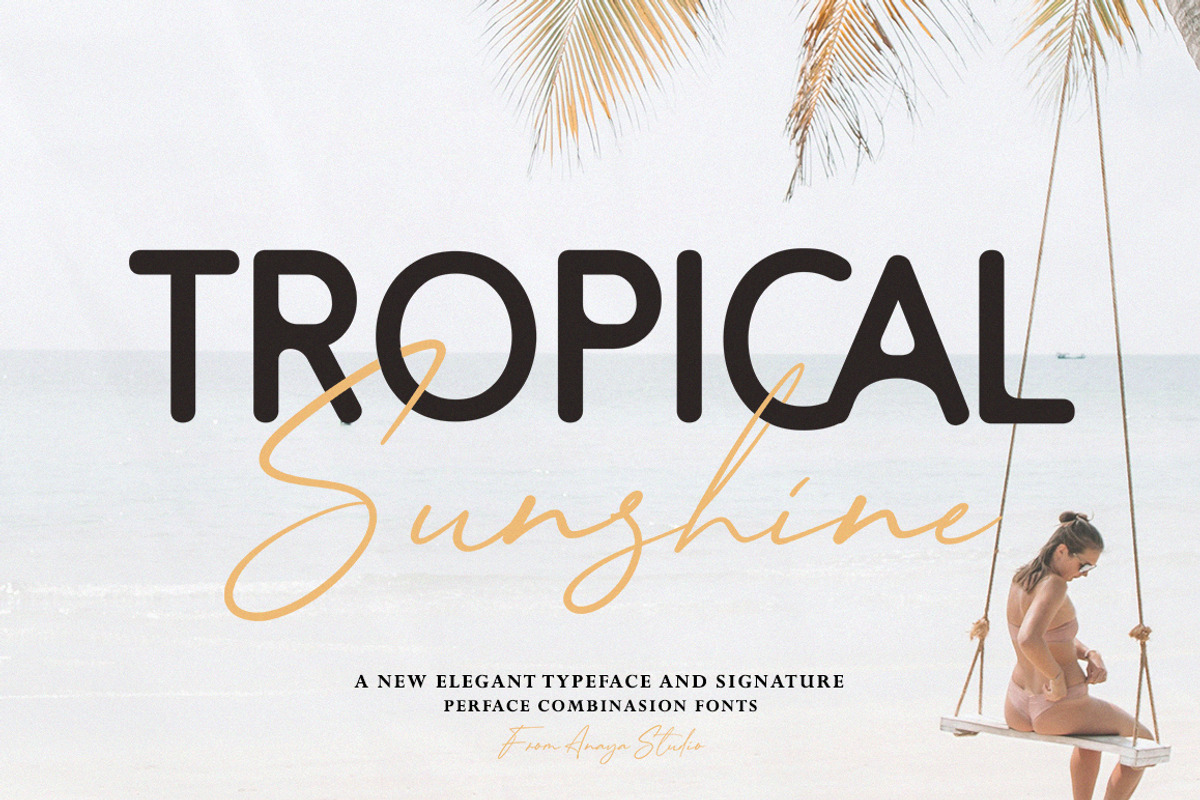 Tropical Sunshine, a Script Font by AnayaStudio (Photo 1 of 8)