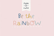 Rainbows | fun handwritten font, a Script Font by Point and Poem (Thumbnail 6 of 6)