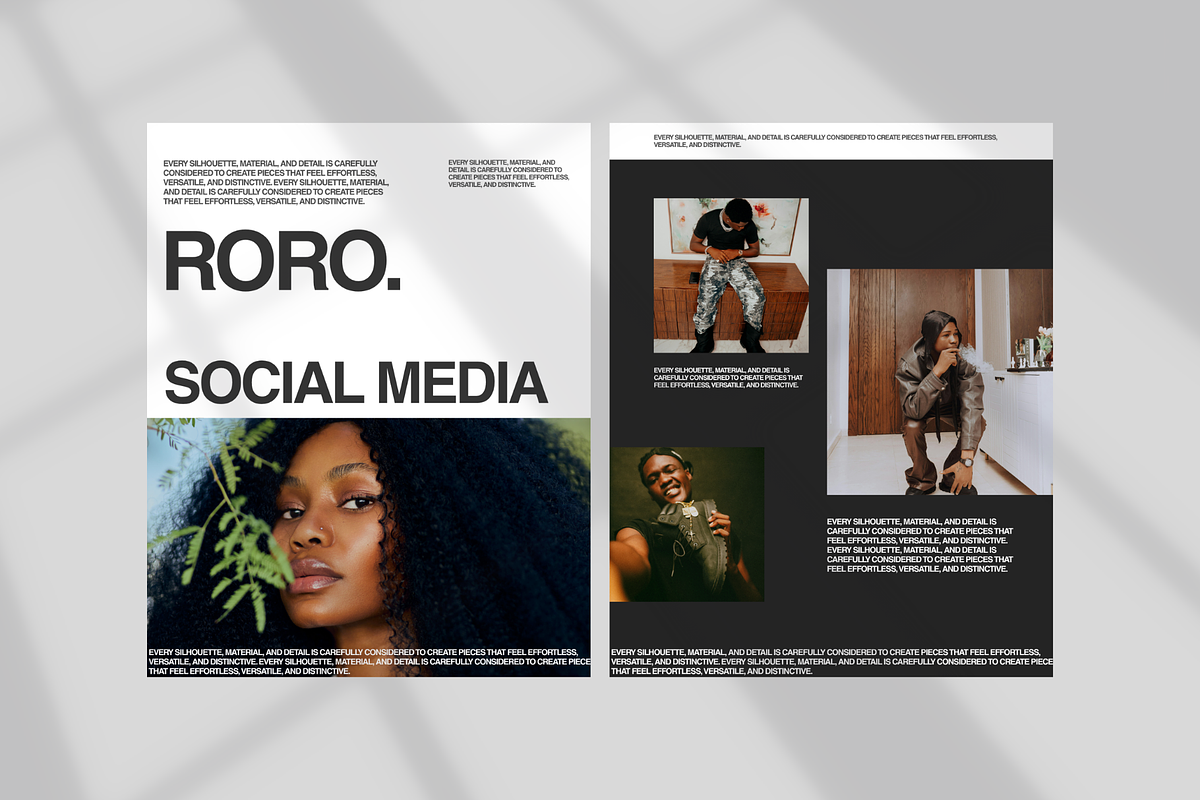 RORO - Social Media Portfolio 8 IN 1, a Social Media Template by Propertype (Photo 2 of 10)